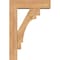 Ekena Millwork Merced Block Smooth Bracket w/ Offset Brace, Western Red Cedar, 5 1/2"W x 18"D x 26"H BKT0604X18X26MRC05SWR - alternate 3